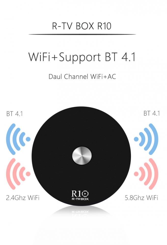 Caja elegante multilateral Wifi dual Ott de Rockchip Android TV de las idiomas con el FD